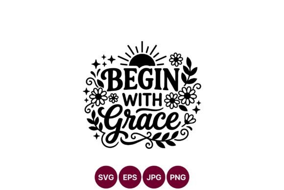 Begin with Grace Floral Sun Vector Review