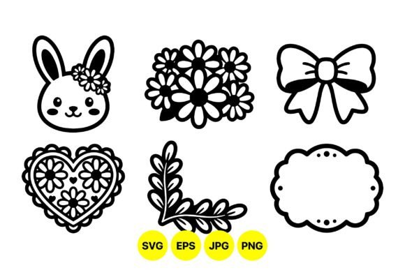 Cute Floral Bunny Clipart Set Review