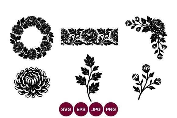 Floral Borders and Wreaths in Vector Art for Branding