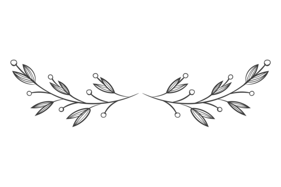 Floral Ornament Divider Graphics for Handmade Projects