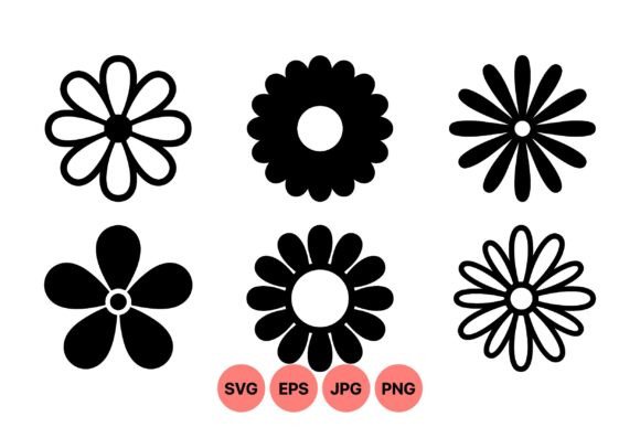 Minimalist Floral Vector Icons for Branding and Packaging