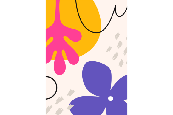 Modern Floral Poster Design for Creative Graphics and Illustrations