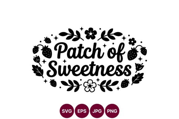 Patch of Sweetness Strawberry Floral Graphics
