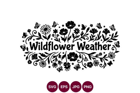 Wildflower Weather Black Floral Line Art Review